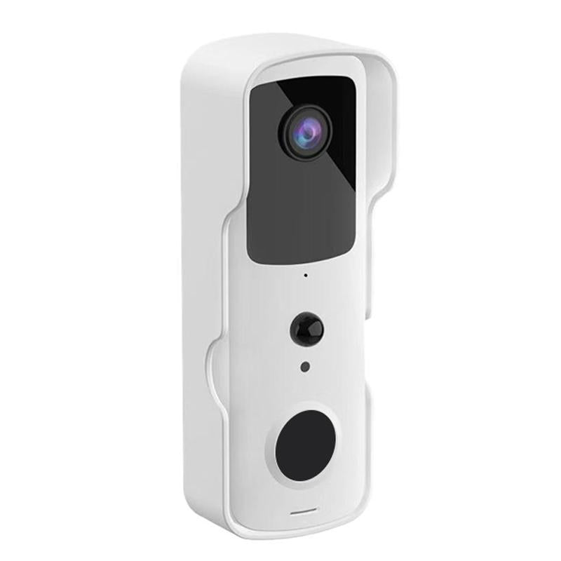 NNEDSZ Smart Wifi Video Doorbell With Two-Way Intercom & Night Vision - White